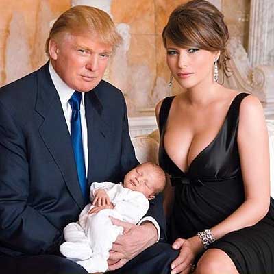 Barron William Trump with parents