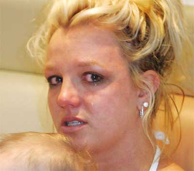 Britney Spears in tear