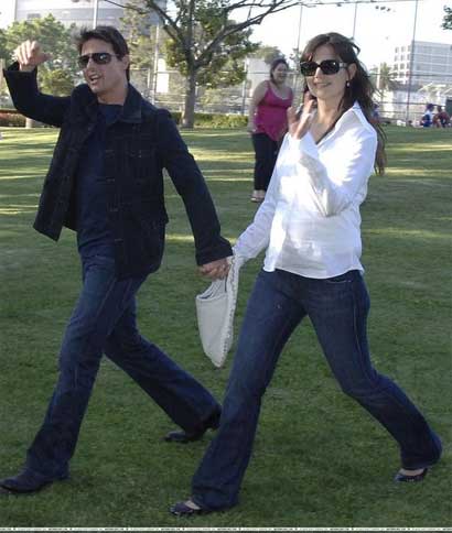 Tom Cruise and Katie Holmes without Suri Cruise