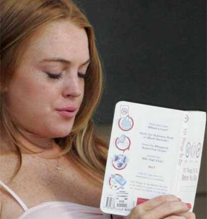 Lindsay Lohan reads 101 things to do