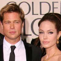 Angelina Jolie and Brad Pitt at Golden Globe