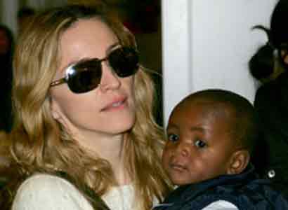 Madonna with adopted son David